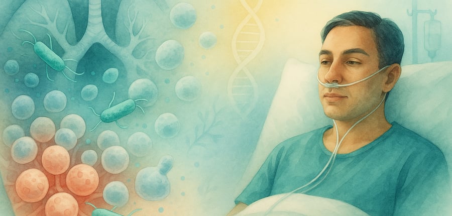 Pneumonie verursacht durch Pseudomonas aeruginosa-Infektion | March